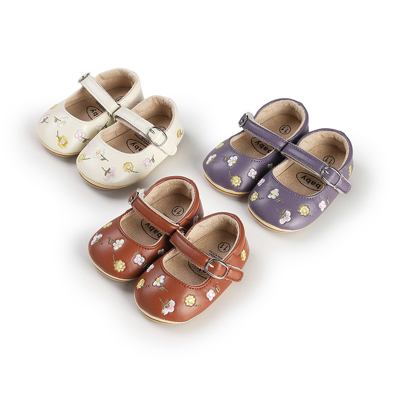Baby Toddler Shoes Soft Sole Breathable Sandals Rustic Pastoral Style 0-1 Year Old Girl Walking Shoes