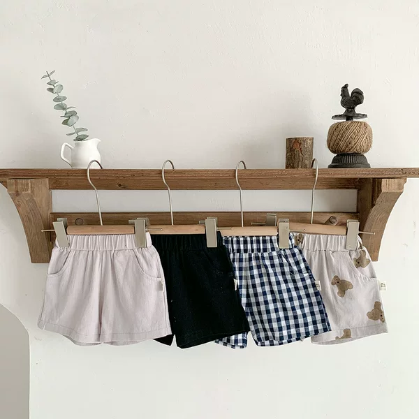 Korean Style Summer New Baby Boy Shorts, Thin Mid-Length Pants for Outdoor Wear, Infant Clothing, Children's Loose Casual Pants, Trendy