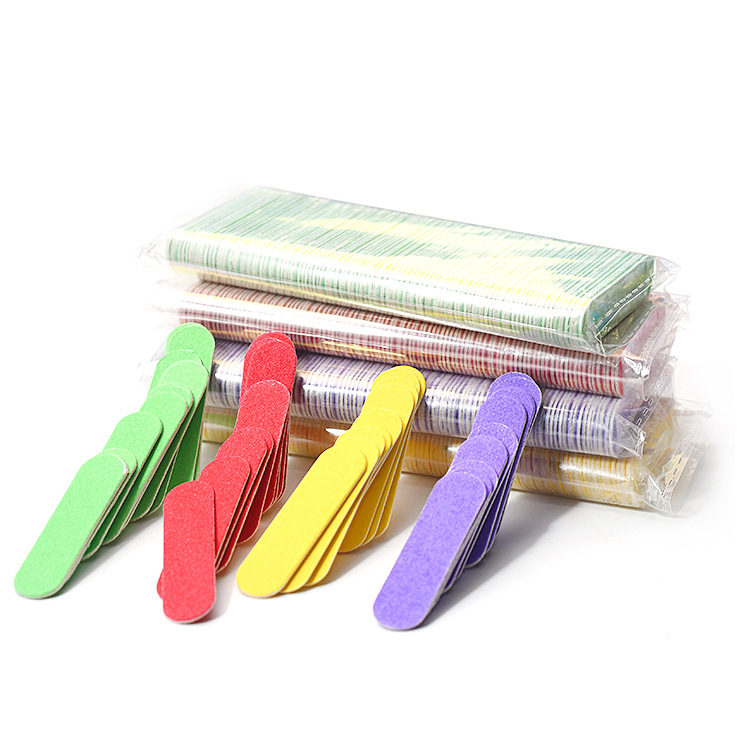 Spot direct selling mini wood nail file wearing nail matching hotel disposable nail nail nail tools 6CM