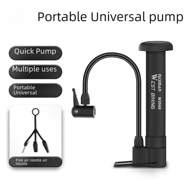 West Rider Bicycle Pumper Mini Basketball Pumper Meizui Mountain Bike Pumper Riding Equipment