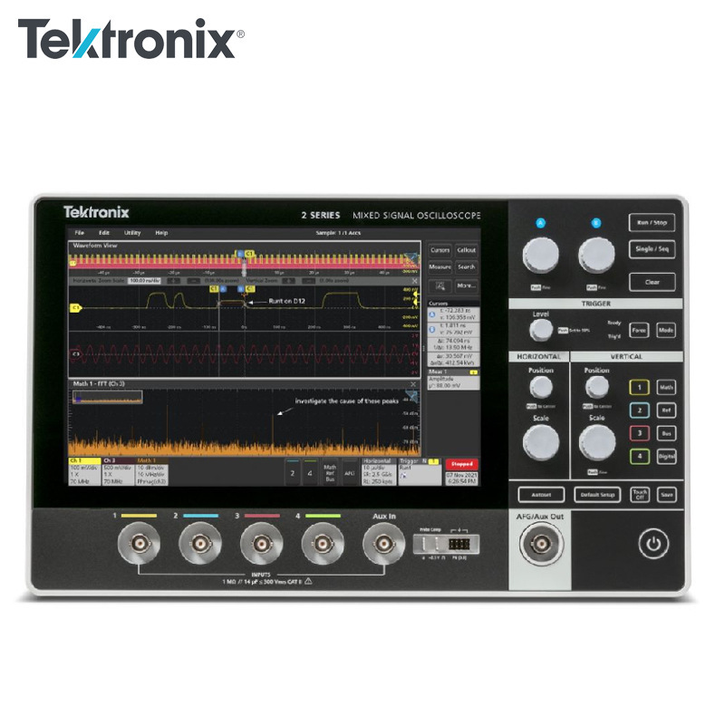 Tektronix泰克MSO24数字荧光示波器 便携混合信号示波器70-200MHz