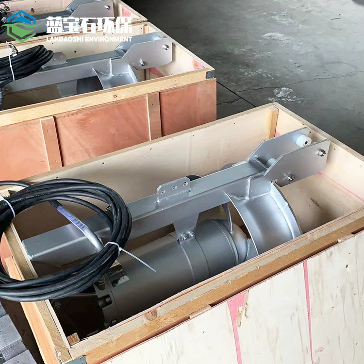 Трехлопастной пропеллерный шламовый насос Внутренний рециркуляционный канализационный насос QHB2.5kw настенный погружной рециркуляционный насос