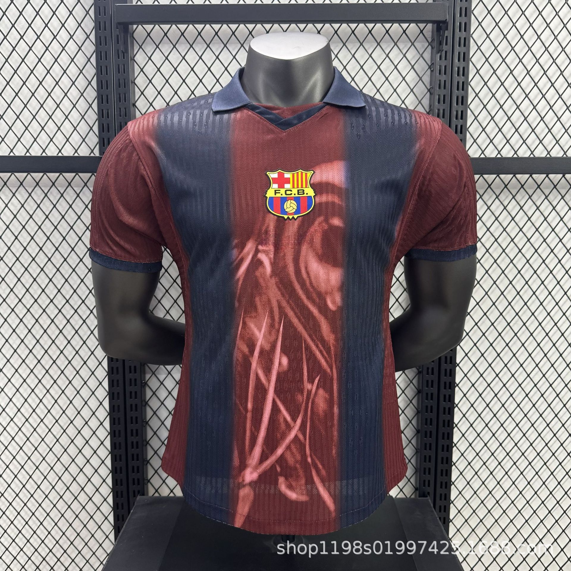 Barcelona local jugador versión No. 10 Messi Ronaldinho No. 7 Figo Feelings Retro Barcelona camiseta de fútbol