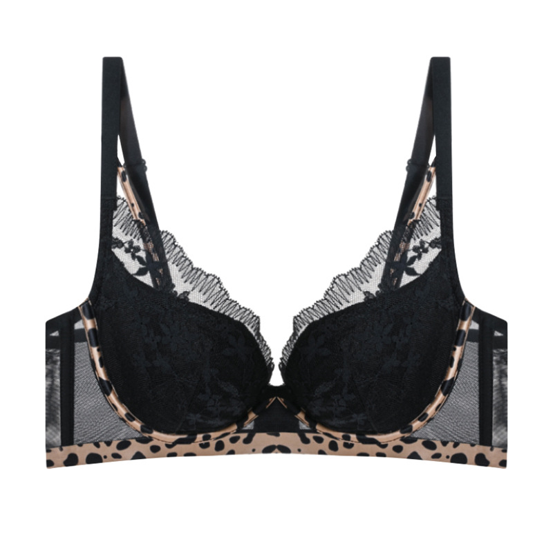 6096 estilo francés sexy bordado de encaje push-up ropa interior de las mujeres pecho grande pequeño soporte superior sujetador ajustable traje de verano