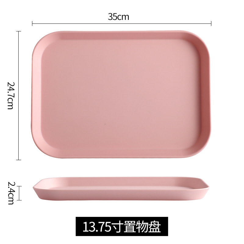 Insトレー北欧風茶盤客間カップ盤家庭用レストラン長方形放水カップ盤果物メラミン盤|undefined