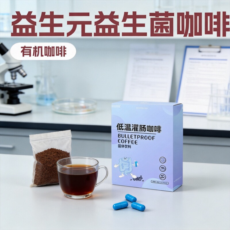 Oem Processing of Enema Coffee Body Drink Powder Oem Oem Prebiotics Probiotics Organic Coffee Customized No-Brew Coffee