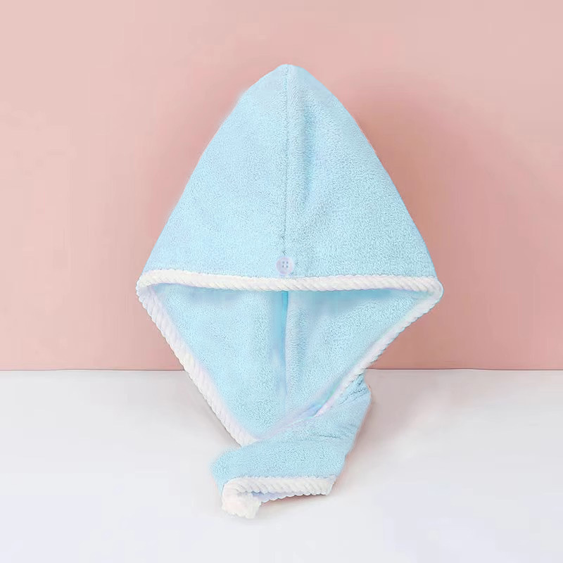 더블 레이어 두꺼운 머리 모자 [블루]]