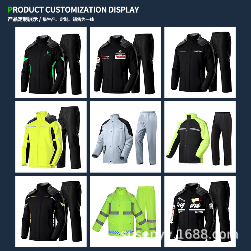 Impermeable para Motociclistas, Impermeable para Adultos, Impermeable de Dos Piezas, Traje para Hombre, Impermeable de Cuerpo Completo para Repartidores