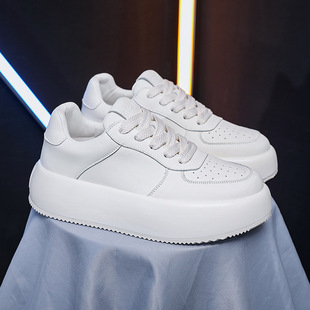 GAGJ New Men's Thick-soled White Shoes Increased Sports Korean-style Fashionable All-match Internet Trendy Casual Men's Sneakers