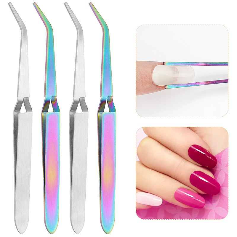 universal sculpting tweezers for manicure stainless steel