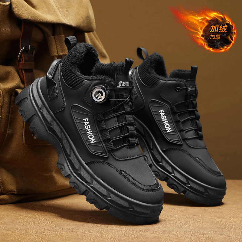 2025 otoño zapatos de hombre nuevos zapatos de estilo alto Martin hombre estilo británico retro zapatos de trabajo de suela gruesa botas casuales cortas