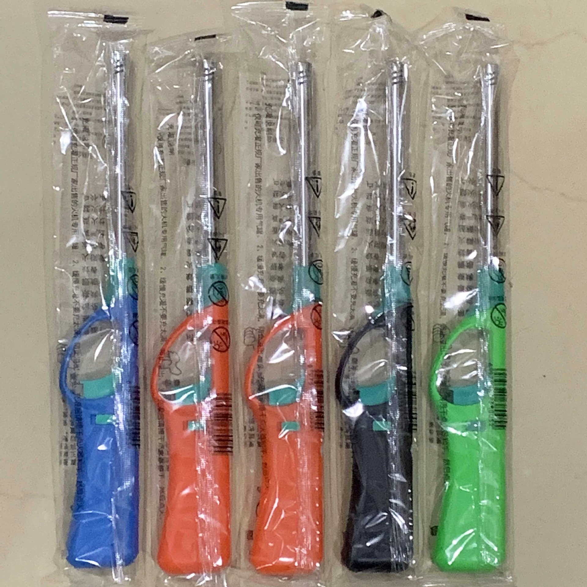 Газовая горелка для кухни с удлиненной трубкой, зажигалка для газовой плиты, бытовая зажигалка с длинным горлышком, открытый пламя, надувная, прямые поставки с завода