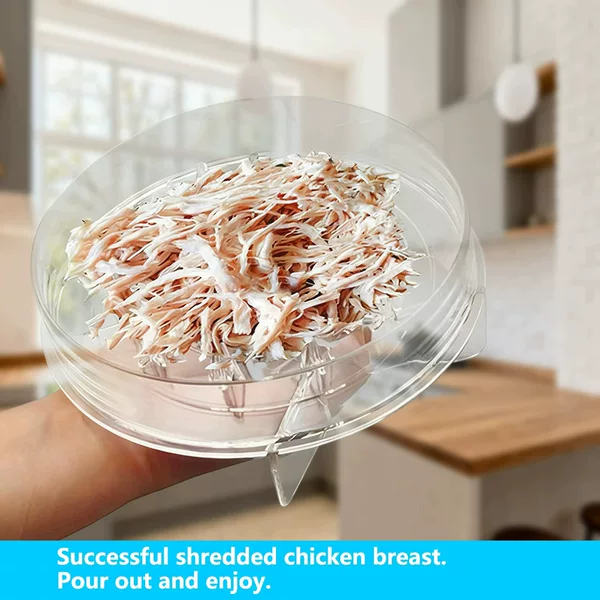 Chicken Shredder Machine Fully Transparent Meat Shredder for Cutting Chicken into Strips and Separating Meat, Manual Twisting and Tearing Meat Machine