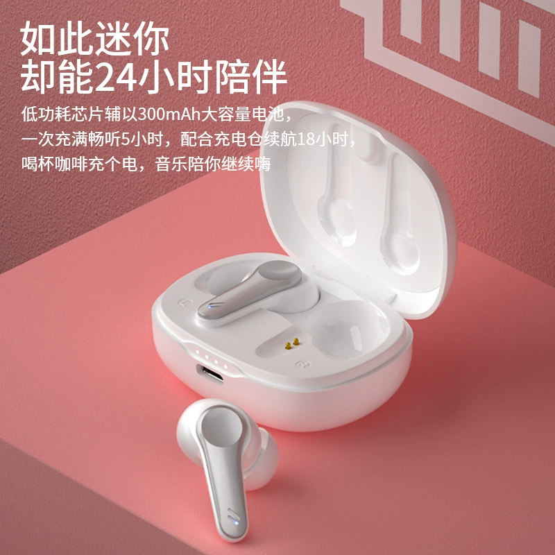 Bluetooth TWS earbuds, smart touch controls, charging case, lightweight (0,068 kg)