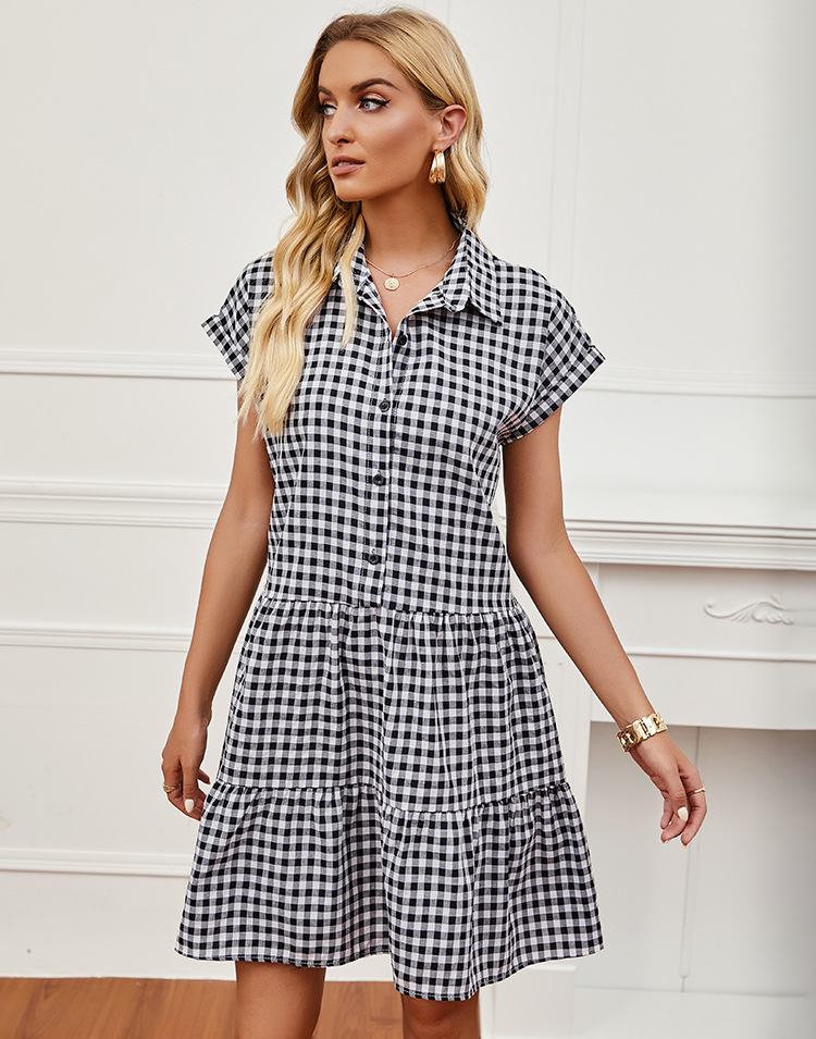 able Collar Loose Shirt Dress NSCX72570