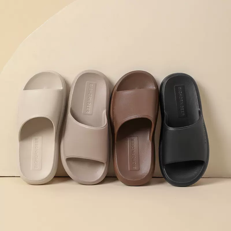 2026新款高档EVA橡塑踩屎感一字拖鞋女外穿家居浴室情侣平底凉拖