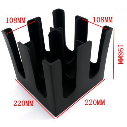 Soporte de vasos de plástico moldeado, para café y té, diseño de barra - Comercial