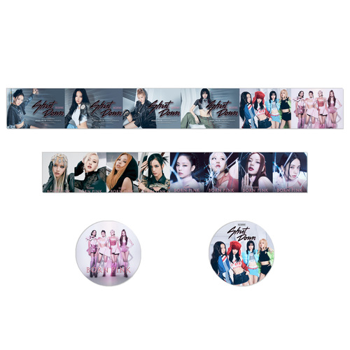 Black glitter tape ROSE JISOO Jisu's new album BORN PINK merchandise sticker