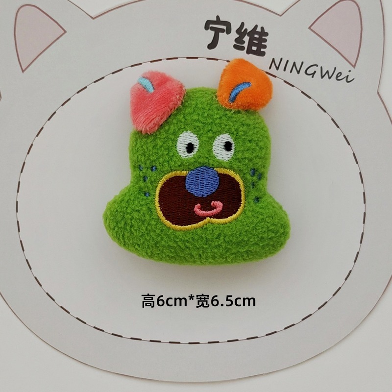 漫画ドーパミン面白い表情犬人形アクセサリー醜いかわいい子犬ブローチ手作り小さな人形装飾アクセサリー|undefined