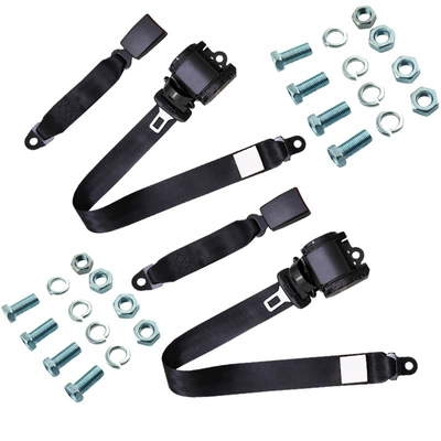 Car seat belt – belt, bus, truck, automatic - 2-electrophoresis-k3-small-steel-lifting-rings-2-30cm-all-inclusive-webbing-bases-8-complete-sets-of-blue-and-white-zinc-screws-boxed