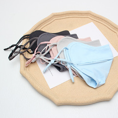 Summer Sun Protection UV Shielding Ice Silk Feel Breathable Eye-Friendly Gradient Color Adjustable Face Mask for Men and Women