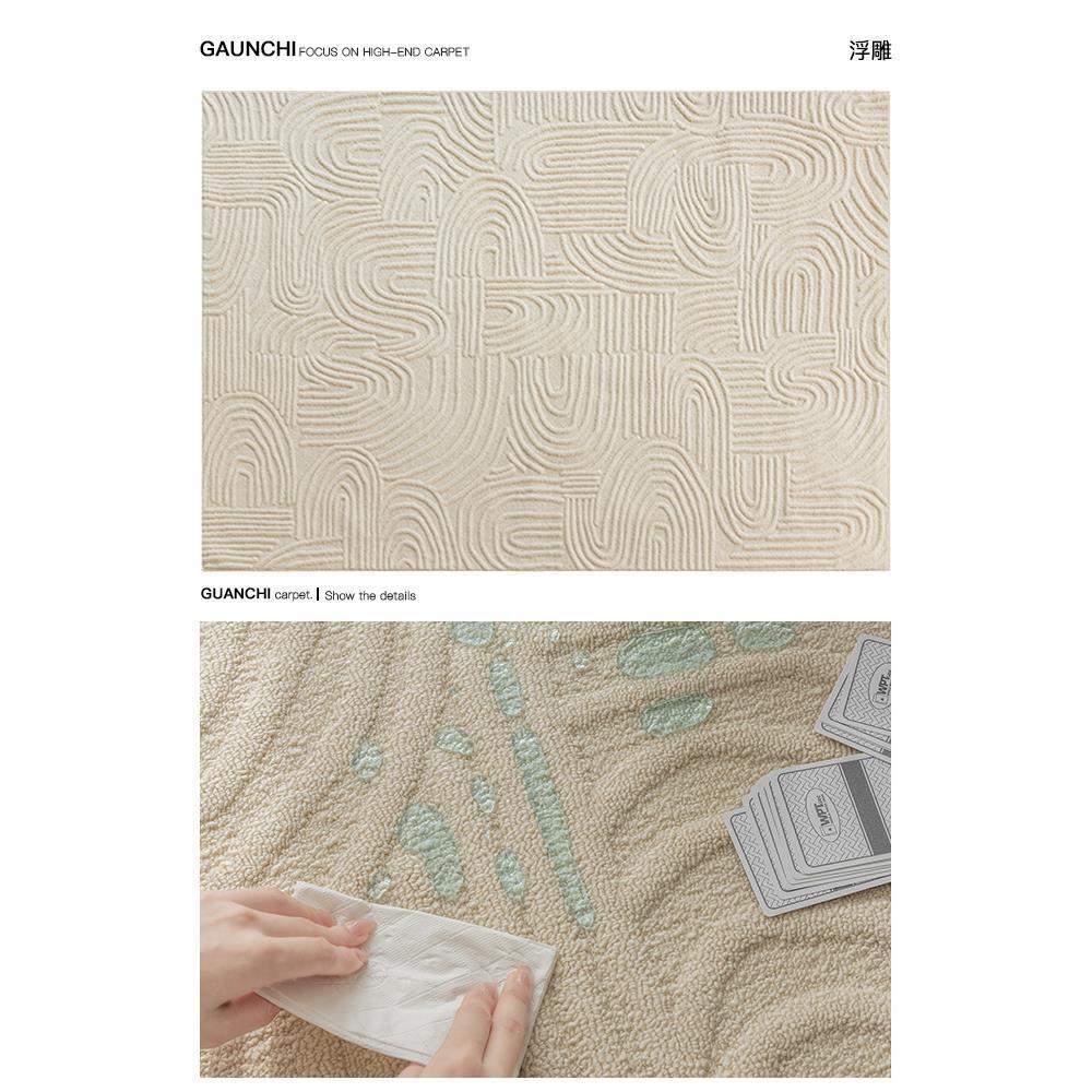 Alfombras de sala de estar 2024 nuevo sin pegamento antibacteriano filamento de diatomitas impermeable sin lavado limpiable alfombras de piso de lujo ligero de alto nivel