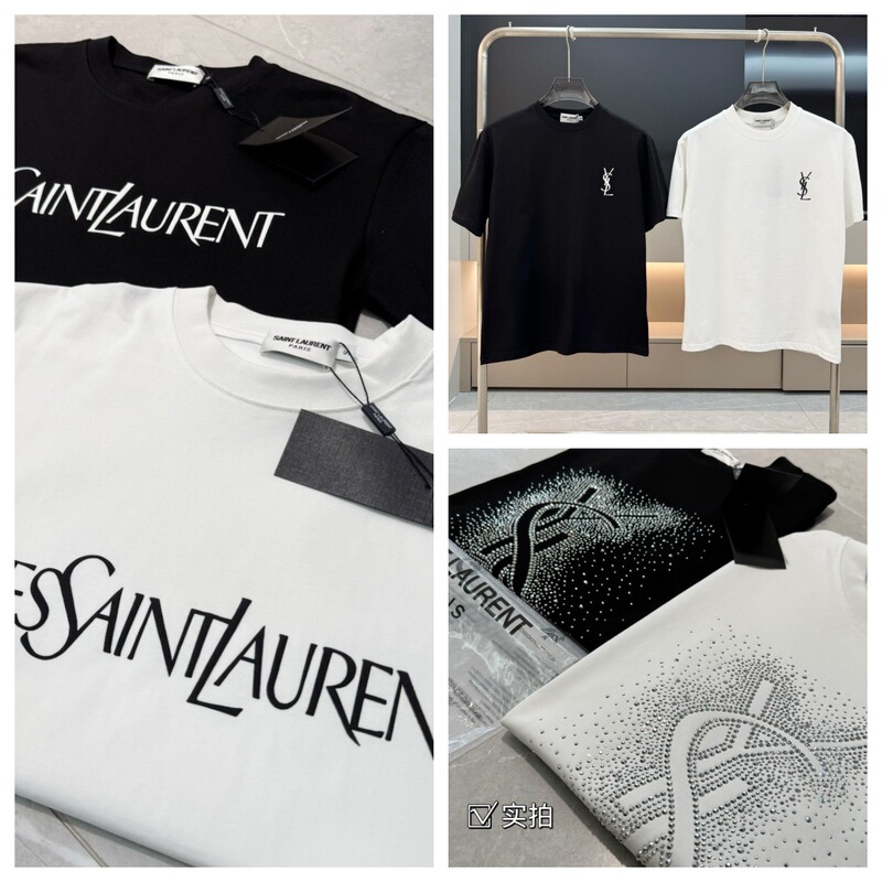 Y's French Luxury Fashion Brand Spring/Summer New Letter Print Casual Loose Versatile Unisex Short-Sleeve T-Shirt Series