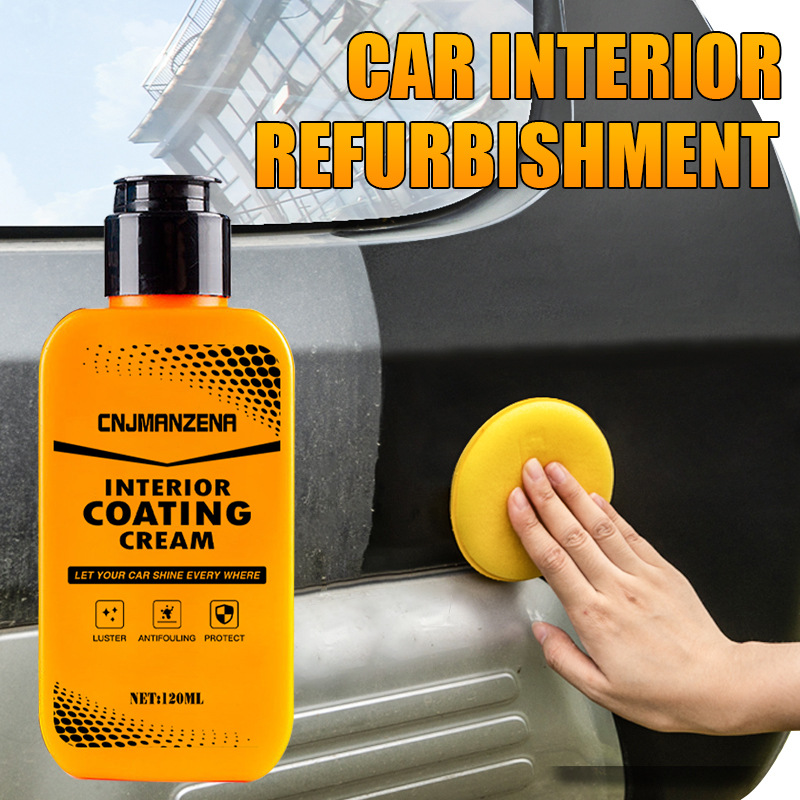 Asiento de cuero de coche mantenimiento líquido aceite interior renovación recubrimiento especial cera cuero mantenimiento completo Inglés versión transfronteriza