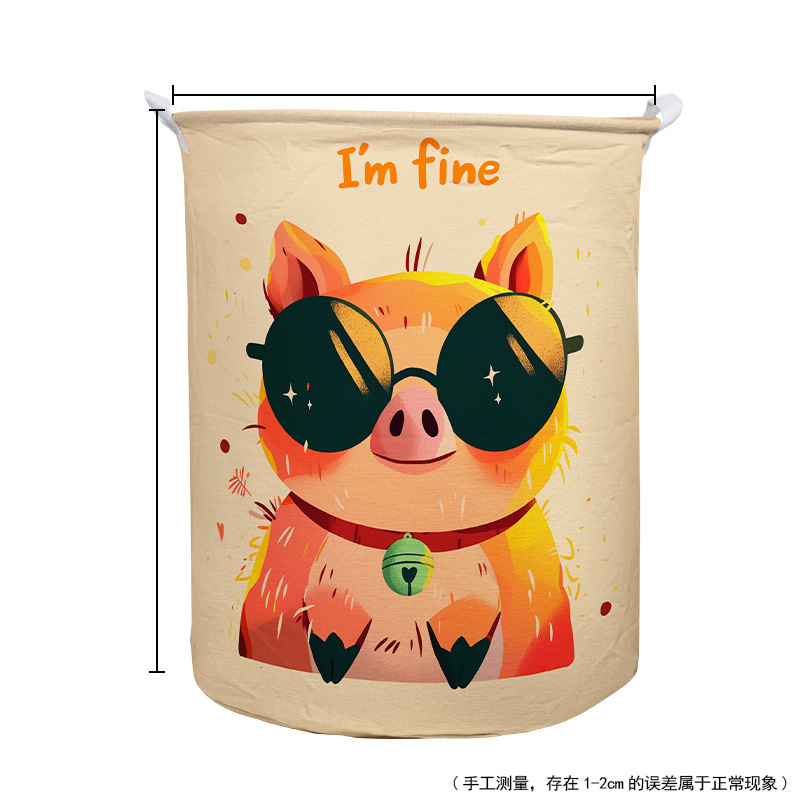 Cesta para Ropa Sucia de Tela al por Mayor del Fabricante, Caja de Almacenamiento Plegable, Cesta de Lavandería de Algodón y Lino, Almacenamiento de Ropa