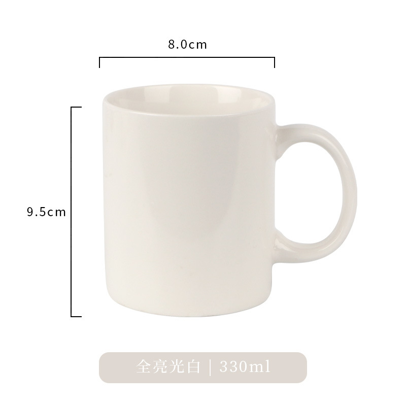 Creativo simple mate macaron cerámica doméstica taza de café taza de hotel se puede imprimir LOGO texto