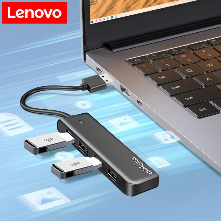 Suitable for Lenovo One-To-Four Hub Usb/Type-C Driver-Free Multi-System Compatible Plug-And-Play Hub