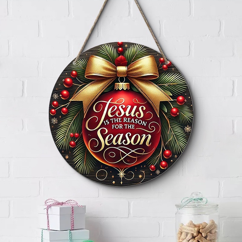 クロスボーダークリスマスクリエイティブ吊り下げ装飾木製工芸品ラウンドドアサイン木製吊り下げタグシリーズ 20Cmos 吊り下げ|undefined