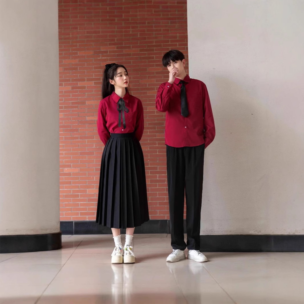合唱演出服初中小学生六年级五四红歌比赛诗歌朗诵毕业班服高中生