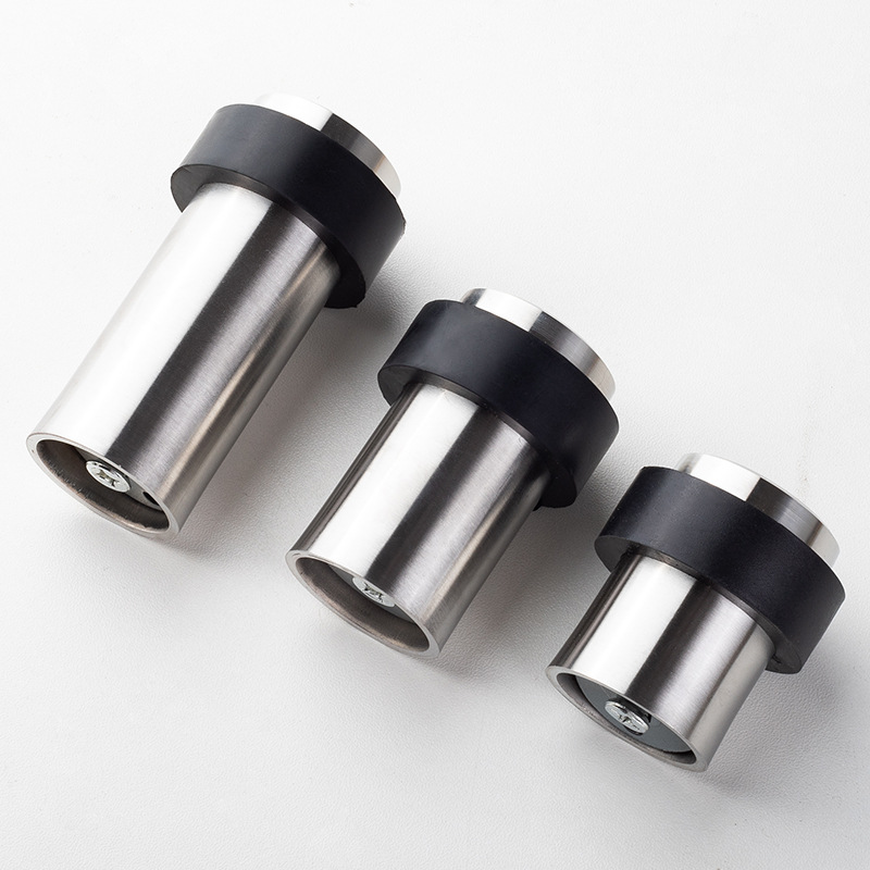 不锈钢免打孔门挡室内卧室圆柱门卫生间橡胶防撞门碰缓冲门阻器