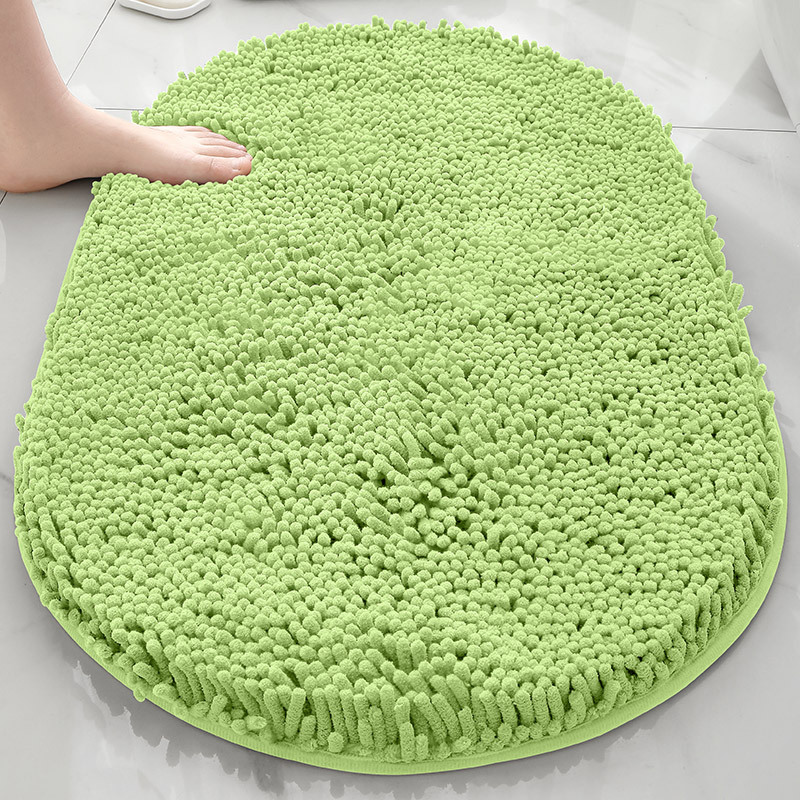 TEMU venta caliente esterillas de piso de cheneil de espesamiento alfombra de absorción de agua fuerte alfombra de puerta antideslizante inodoro alfombra de cama cama image 32
