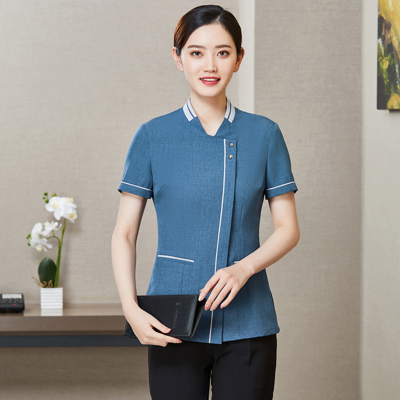 Cleaning Uniform Short-Sleeved Hotel Room Cleaning Staff Work Clothes Summer Property Management Hospital Logistics Cleaning Staff Clothing