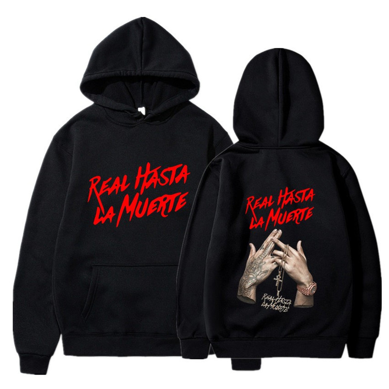 Hot-Selling Anuel Aa's Hasta La Muerte Album Printed Sweatshirt for Men and Women, Retro Casual Sweatshirt Hot-Selling Anuel Aa's Hasta La Muerte Album Printed Sweatshirt for Men and Women, Retro Casual Sweatshirt