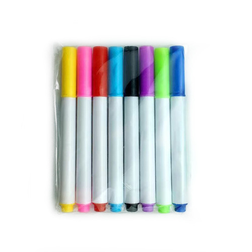 Colored erase oil-based paint pens for baby doodle boards, 12 colors, OPP bag packaging, water-floating pens