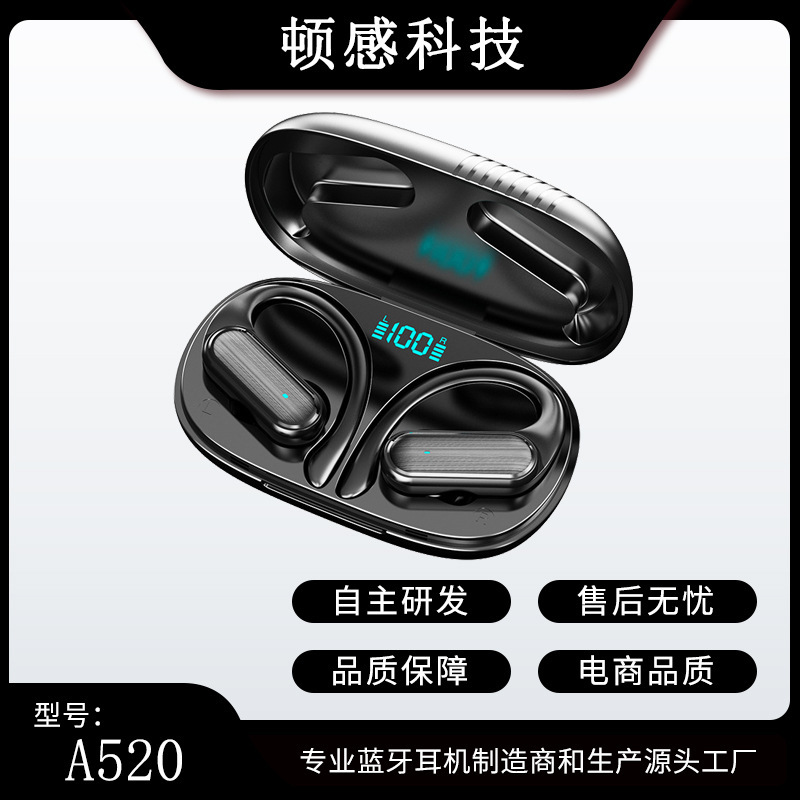 New private model TWS Bluetooth headset wireless sports in-ear touch plating stereo A520 Bluetooth headset