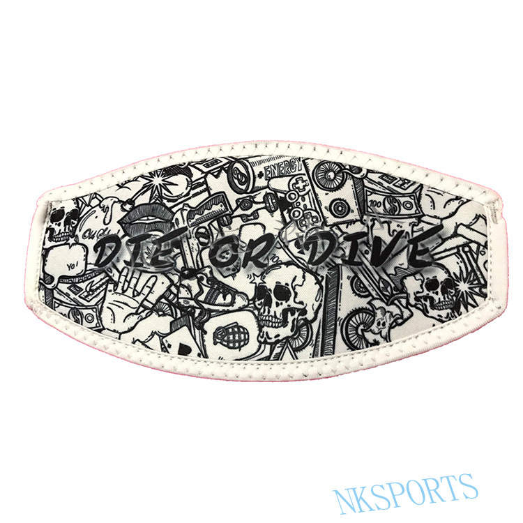 Wholesale Customized Face Mask Hair Care Strap Snorkeling Goggles with Double-Sided Protective Diving Mask with Hair Care Plate Hair Wrap