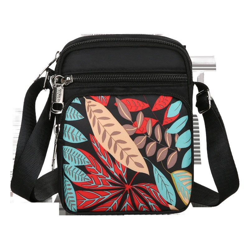 Нейлоновая маленькая сумка для женщин, новинка 2024, водонепроницаемая ткань Оксфорд, сумка через плечо, универсальный многослойный кошелек для монет в стиле k