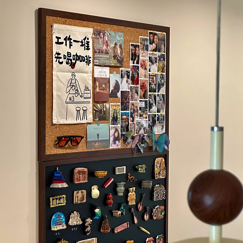 Cork board photo wall for living room, creative DIY background board, travel record wall, Japanese-style cork wall panel Cork board photo wall for living room, creative DIY background board, travel record wall, Japanese-style cork wall panel