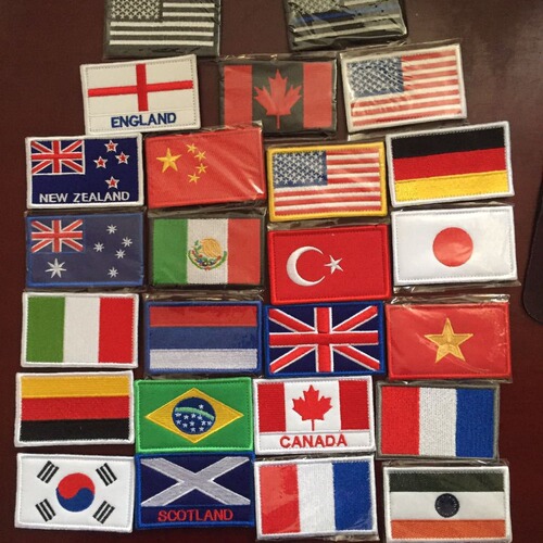 Embroidery customization, computerized embroidery label, company LOGO embroidery label, baby personalized flag cloth sticker