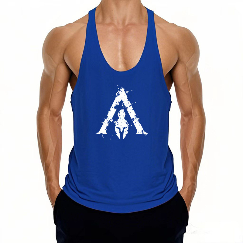 Cross-Border Summer Muscle Fitness Vest, Loose Casual Versatile Sports Running Men's Tank Top Training Sleeveless T-Shirt Cross-Border Summer Muscle Fitness Vest, Loose Casual Versatile Sports Running Men's Tank Top Training Sleeveless T-Shirt