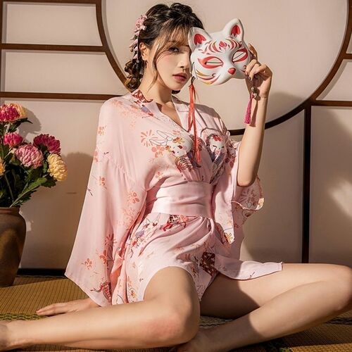 Japanese-style love attire, pajamas, nightgowns, maid outfits, cosplay costumes, love lingerie, bathrobes, and robes - one-piece drop shipping.