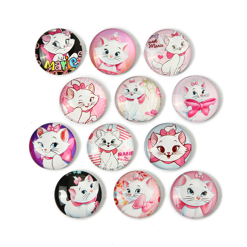 Glass fridge magnet