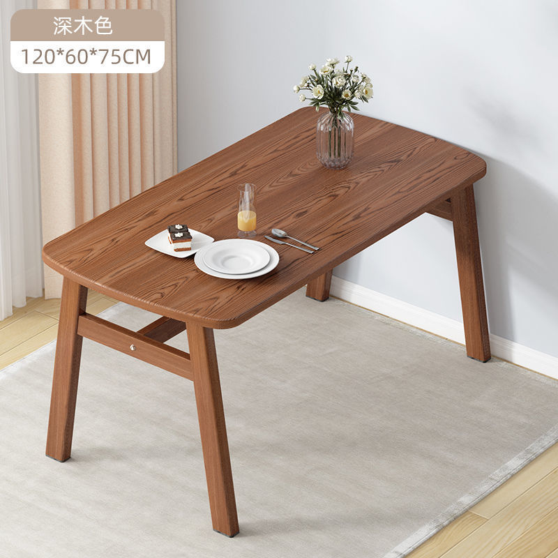 Mesa de comedor para uso doméstico, apartamento pequeño, mesa de comedor moderna y sencilla, mesa de comedor combinada, mesa rectangular, mesa y silla de restaurante de comida rápida informal
