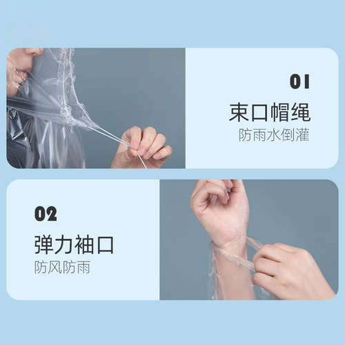 58C1 Disposable Raincoat Long Full Body Heavy Rainproof Thickened Compression Card Portable for Adults and Children