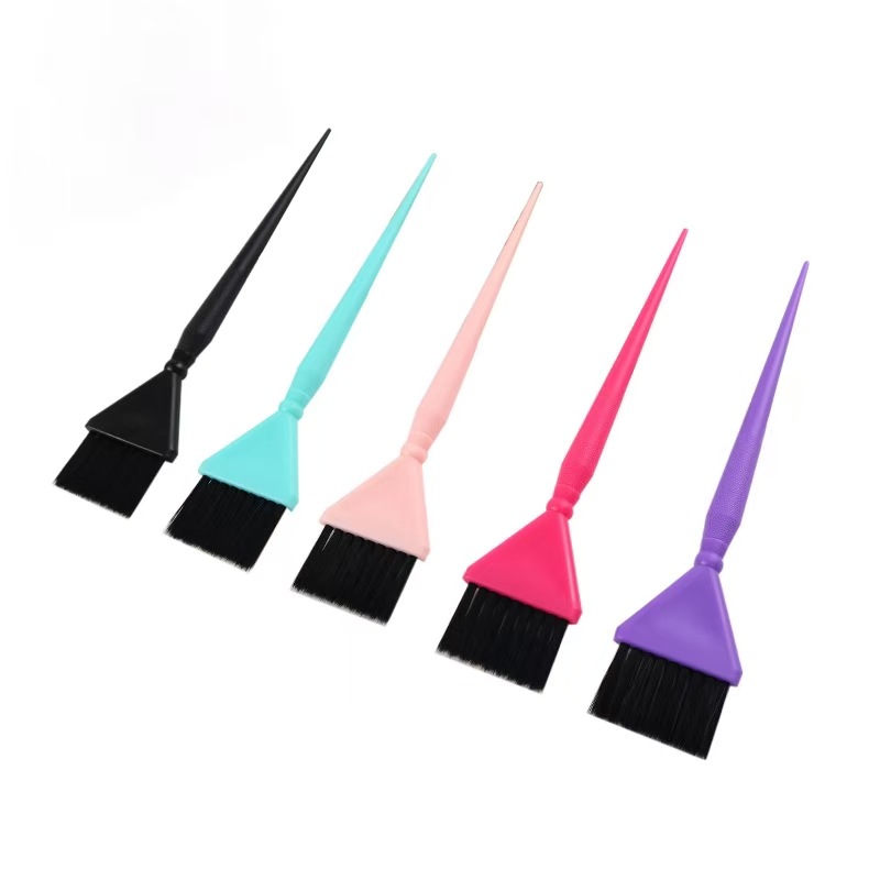 Black Sharpened Hair Dyeing Brush Barber Shop Perm and Dyeing Tools Wholesale Hair Salon Oil Baking Brush Medium Painting and Dyeing Brush
