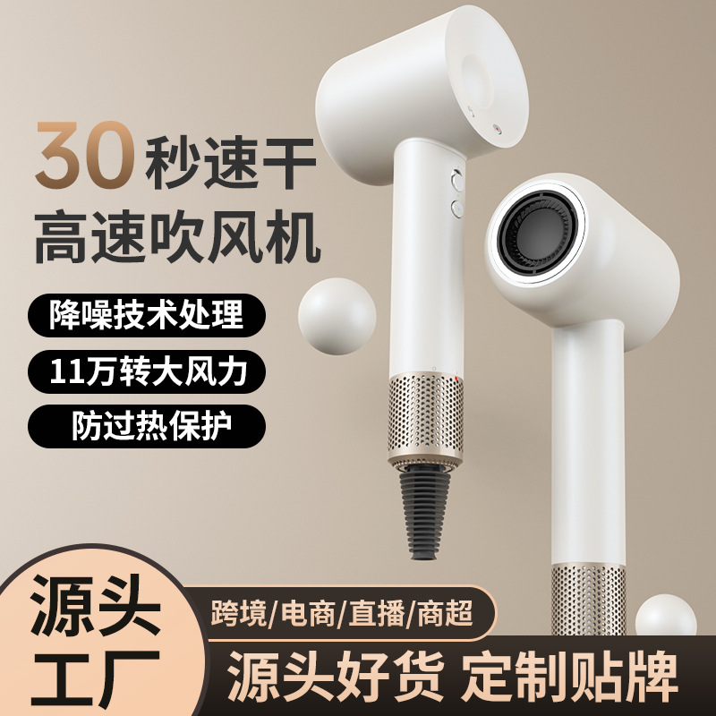 Cross-border bladed high-speed hair dryer negative ion household hair dryer dormitory quick-drying hair care high-power hair dryer